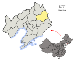 抚顺市在辽宁省的地理位置
