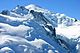 Mont Blanc seen from Gare des Glaciers