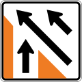 Lane management (lane joining traffic from the right)