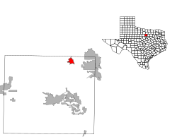 Location of Springtown in Parker County