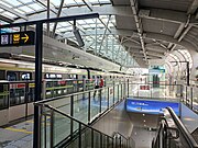 往创新港站站台（2023年5月）