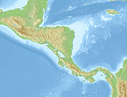 1972年尼加拉瓜地震在中美洲的位置