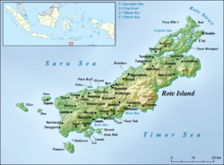 Map of Rote Island