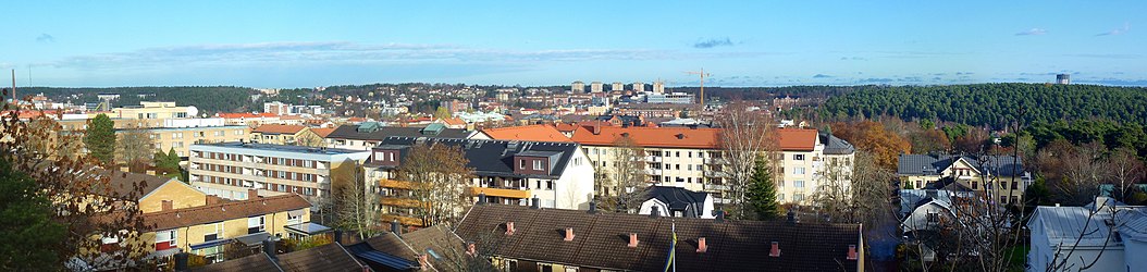Panorama of Södertälje from Torekällberget
