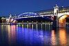 Andreyevsky Bridge at night