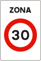 S-30 Speed limit zone