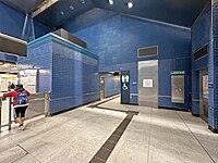 大厅付费区内设有车站卫生间（2023年3月）