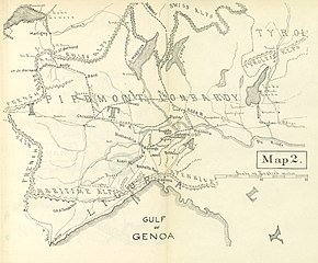 Map shows the Marengo campaign of 1800.