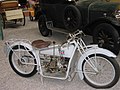 Extremely old unknown motorcycle with a stickshift(hand operated) @ the Schlumpf Collection.