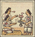 The oldest artistic depiction of smoking we're likely to find, from the Aztecs