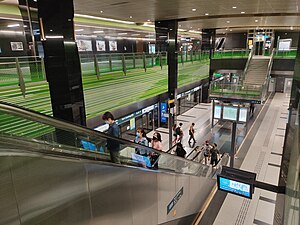 福康宁地铁站站台层