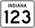 State Road 123 marker