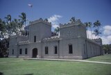 Iolani Barracks in Honolulu, Hawaii. Photograph by Alan Gowans. Department of Image Collections, National Gallery of Art Library.