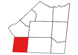 Location of Jackson Township in Union County