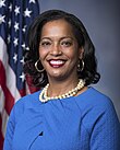 Portrait of Jahana Hayes, the current U.S. representative for the 5th district of Connecticut