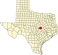 德克萨斯州贝尔县地图