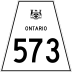 Highway 573 marker