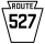 Pennsylvania Route 527 marker