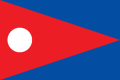 朝鮮官方宣傳畫中出現的最初的北朝鮮國旗設計稿之二