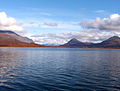 Image 30Round Tangle Lake, one of the Tangle Lakes, 2,864 feet (873 m) above sea level in interior Alaska (from Lake)