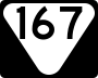 State Route 167 marker