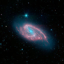 A "False Color" Version of Messier 66 by the SST (Spitzer Space Telescope)