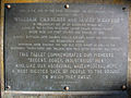 Photo of a plaque at Kissing Point commemorating William Careless and James Weavers. Of note is the information pertaining to James Squire and the location of his property.