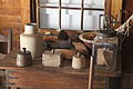 Various utensils inside the Milk House