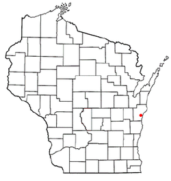 Location of Newton, Wisconsin