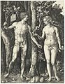 阿尔布雷希特·杜勒《亚当和夏娃》版画，1504年