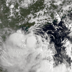 6月22日，正处最高强度的热带风暴贝碧嘉