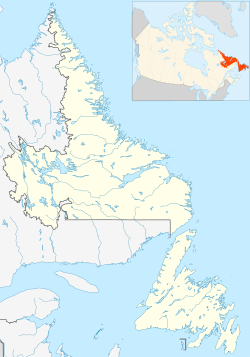 布雷顿港在纽芬兰与拉布拉多省的位置