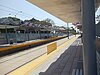 The westbound platform at Expo Park/USC station