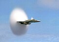 FA-18 Hornet breaking the sound barrier