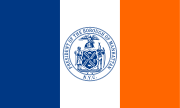 Former flag of Manhattan as it was used at some inaugural and city events