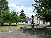 The railway station.