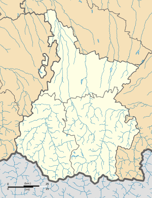 比戈尔地区拉巴斯唐斯在上比利牛斯省的位置