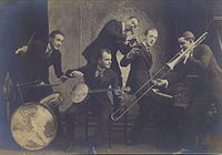 The Louisiana Five Jazz Band in a publicity photo (1919)