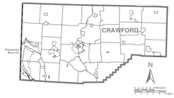 Location of Atlantic in Crawford County