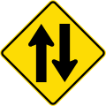 Two-way traffic ahead