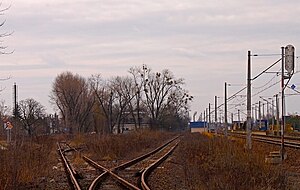 Płochocin railway station is a railway station in Płochocin, Poland