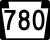 Pennsylvania Route 780 marker
