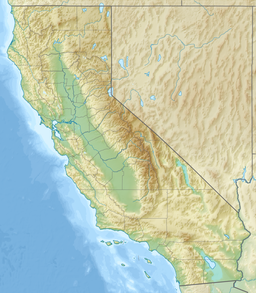 Location of Thousand Island Lake in California, USA.