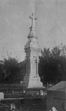 An 1897 photo of the Sullivan monument
