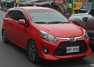 2017 Wigo 1.0 G (B100LA; first facelift, Philippines)