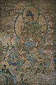 A painting of the Buddhist manjusri, from the Yulin Caves of Gansu, China, from the Tangut-led Western Xia dynasty