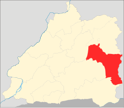 原法帕乡在潞西县的位置（1988年）