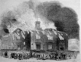 The National on fire, 1852[22]