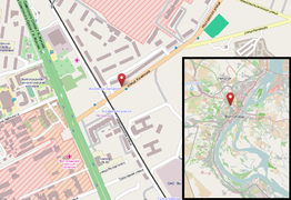 Location of the trolleybus bombing