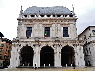 Palazzo della Loggia is the seat of the mayor of Brescia